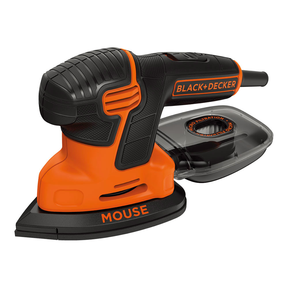 Black+Decker KA2000-QS Mouse detailschuurmachine – 120W – Compact en ergonomisch voor schuren in krappe ruimtes