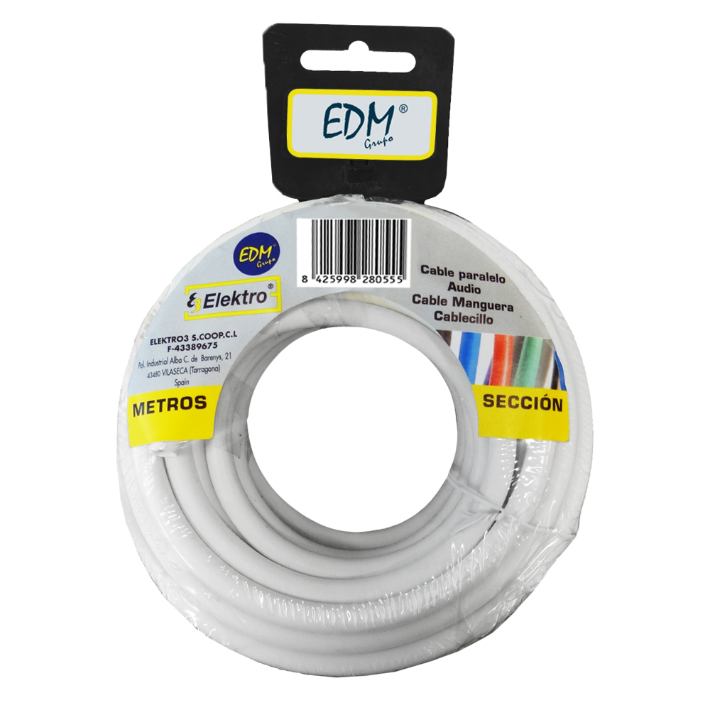Witte Luidsprekerkabel – 3 x 1,5 mm – 20 meter – Ongeëvenaarde luisterervaring voor grotere audio-opstellingen