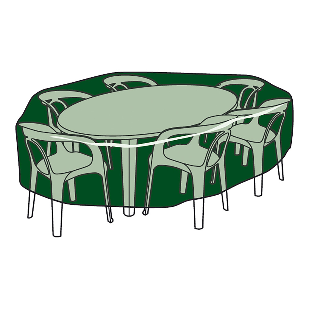 Deluxe Ronde Tuinmeubelhoes ø325x90cm – Zware kwaliteit, winddicht, ademend
