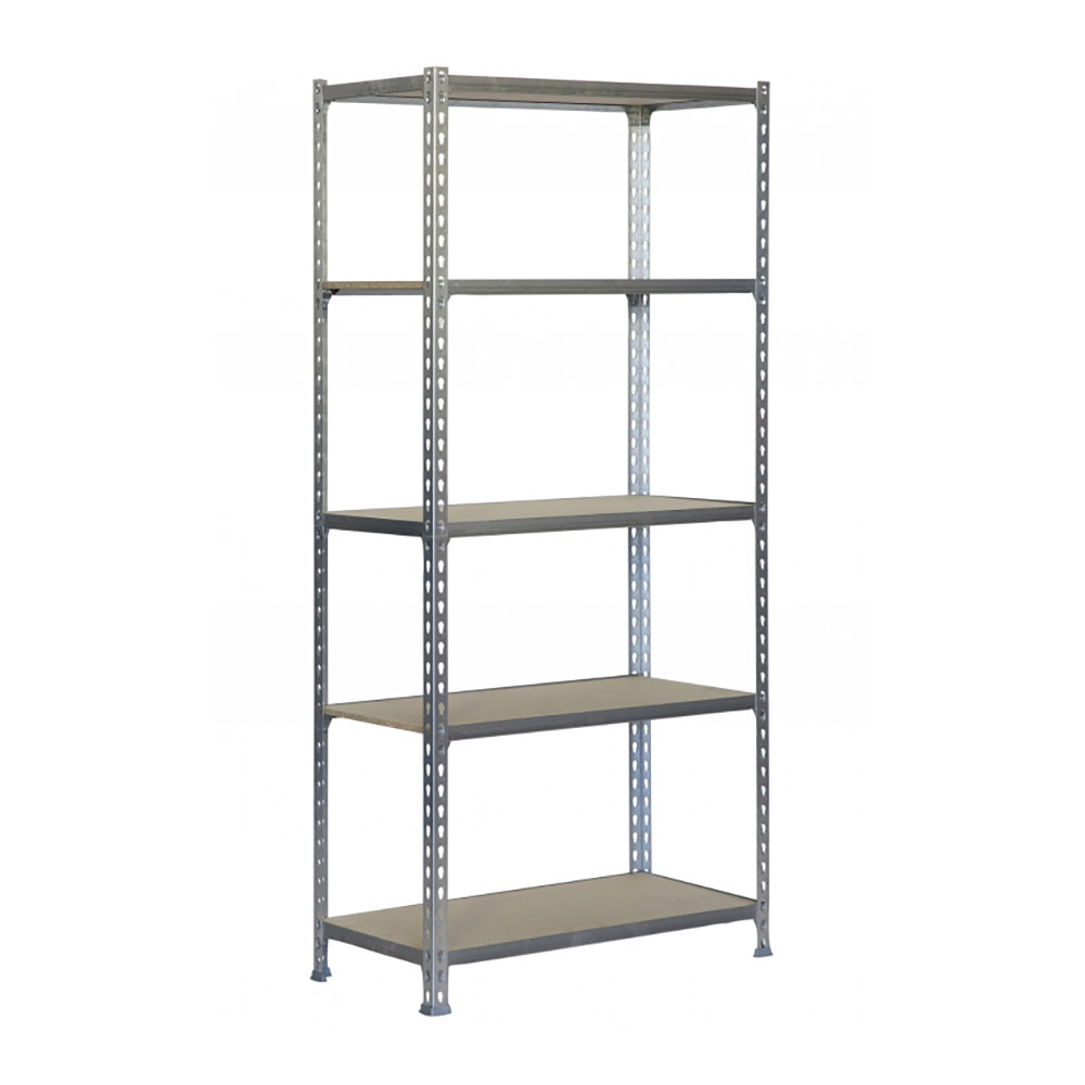SIMONRACK MADERCLICK 5/400 Schroefloze Metalen Rek: Duurzame Galva/Hout Opslagoplossing (1800x900x400mm)