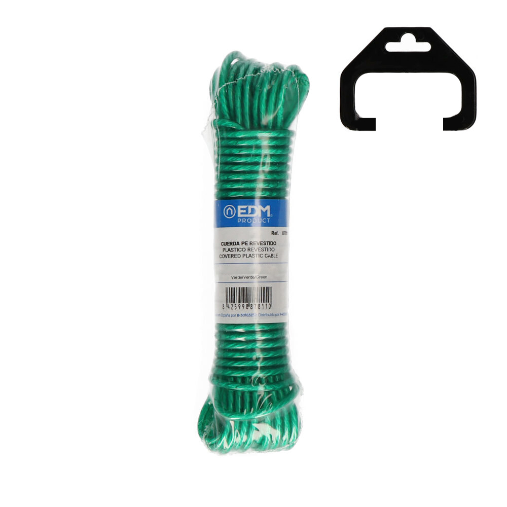 Beklede kunststofkabel (10 meter) in groen – duurzame en flexibele oplossing voor diverse toepassingen