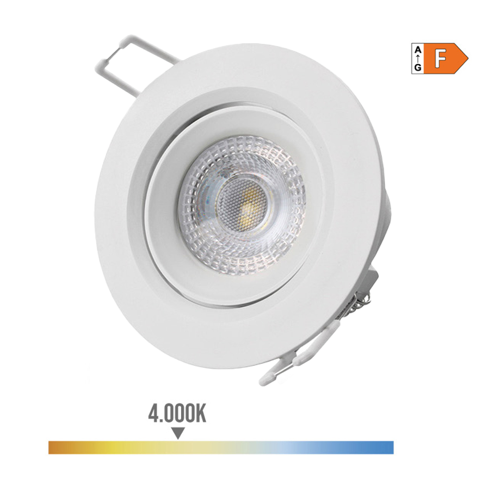 Daglicht Delight: Ronde Inbouw LED Inbouwspot – Wit, Ø9cm