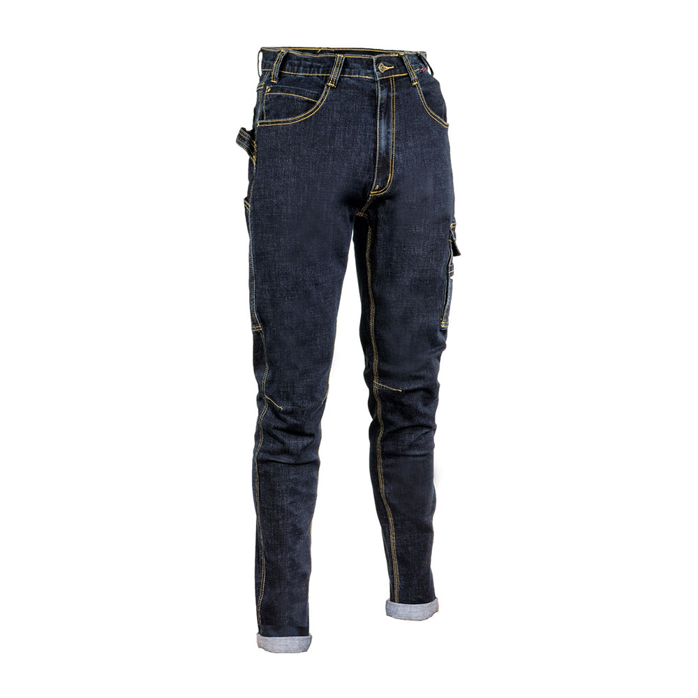 Cabries Blue Jeans van Cofra in maat 54 – hoogwaardige materialen en verstevigde constructie voor professionals