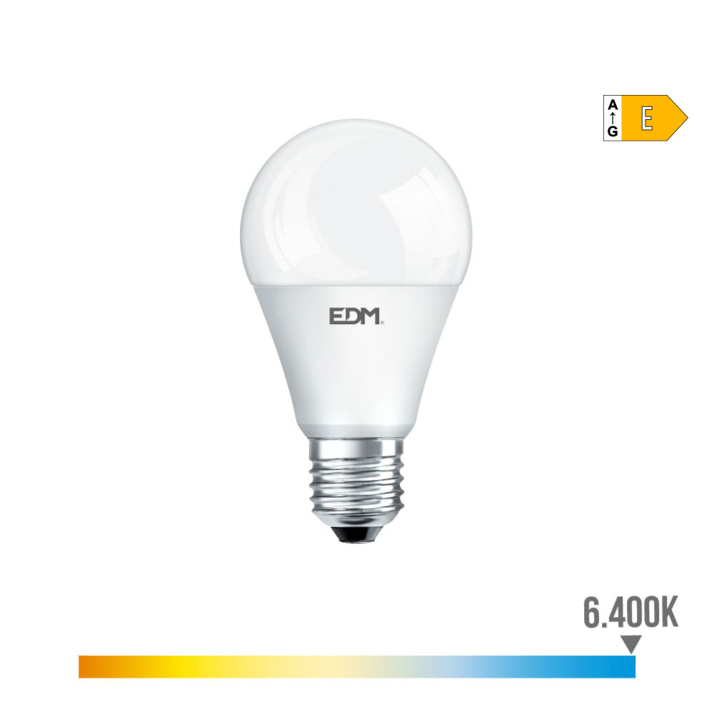 Ontdek enorme en efficiëntie met de Standaard LED Lamp E27 17W 1800lm 6400K Koud Licht van EDM!