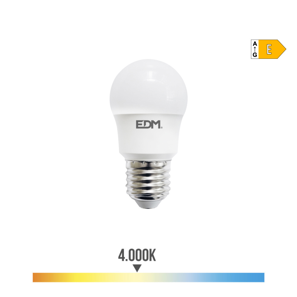 Laat je Ruimte Stralen met de LED Bollamp E27 8,5W 940lm 4000K DAGLICHT Ø4,5×8,6cm!